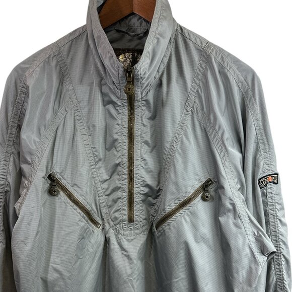 EMMEGI Men's Jacket Sz Small Pullover 1/4 Zip Unlined Lightweight Retro - Picture 2 of 13